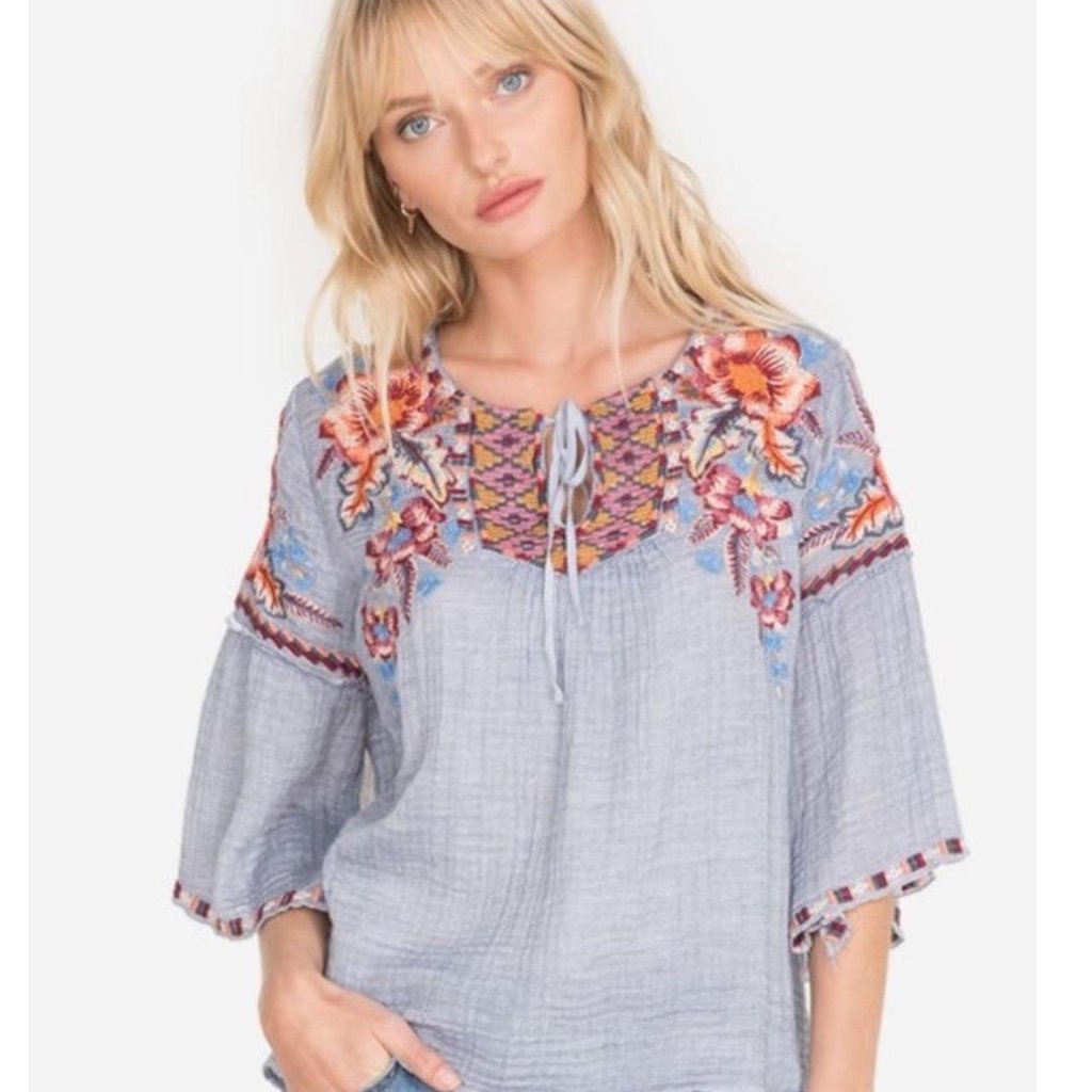Calia Ruffle Boho Blouse